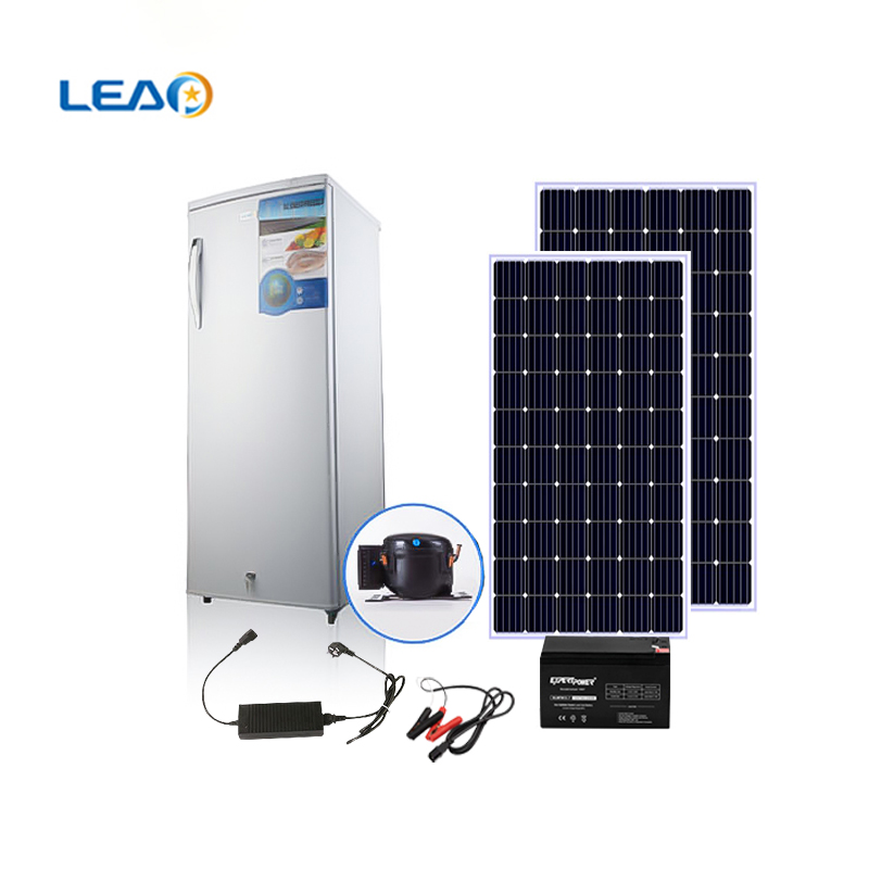 Congelador vertical de energía solar DC12 / 24V